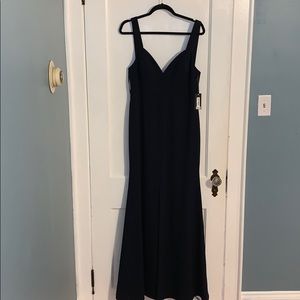 Vera Wang size 8 navy maxi dress NWT